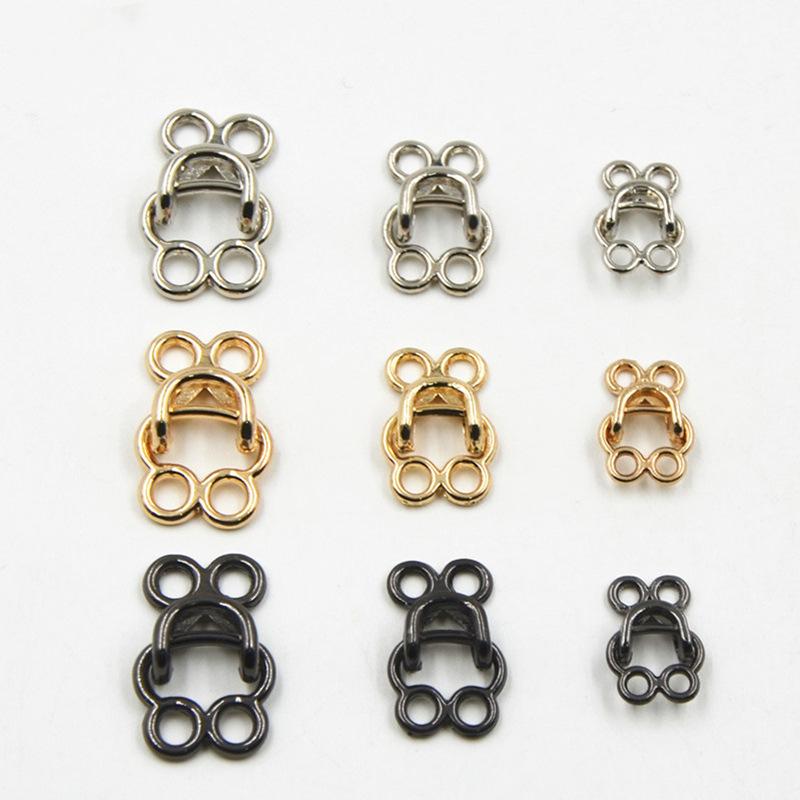 10 Stück High-End Metall Nerz Trenchcoat Unsichtbarer Haken Kragenhaken Knopf Mantel Schnalle Pelz Versteckte Schnalle Hängende Schnalle