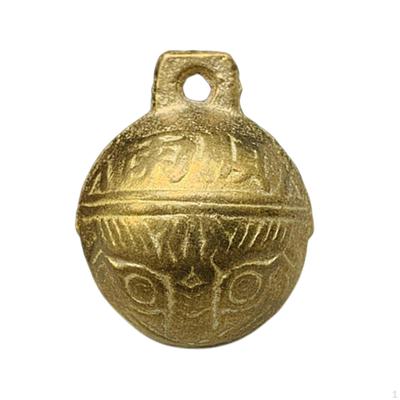 Dog Bell Collar Accessories Decoration Retro Pattern Copper Cute DIY Jewelry Making Crafts