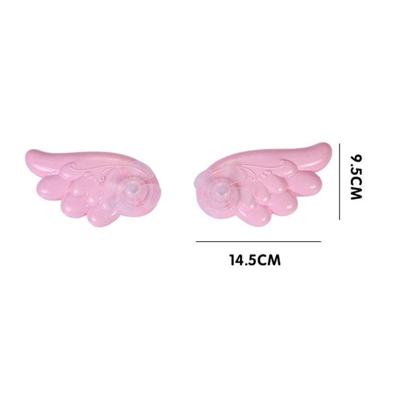 Removable Helmet Decoration Lovely Glowing Angel Devil Wings Stickers Easy To Install Motorcycle Motorbike Cycling Supplies