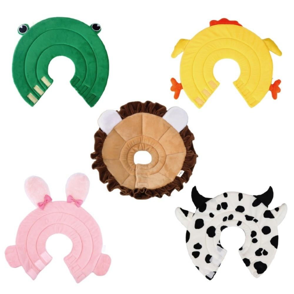 Flannel Cat Cosplay Elizabethan Collar Sponge Dog Protective Neck Cone  Help Wound Recovery