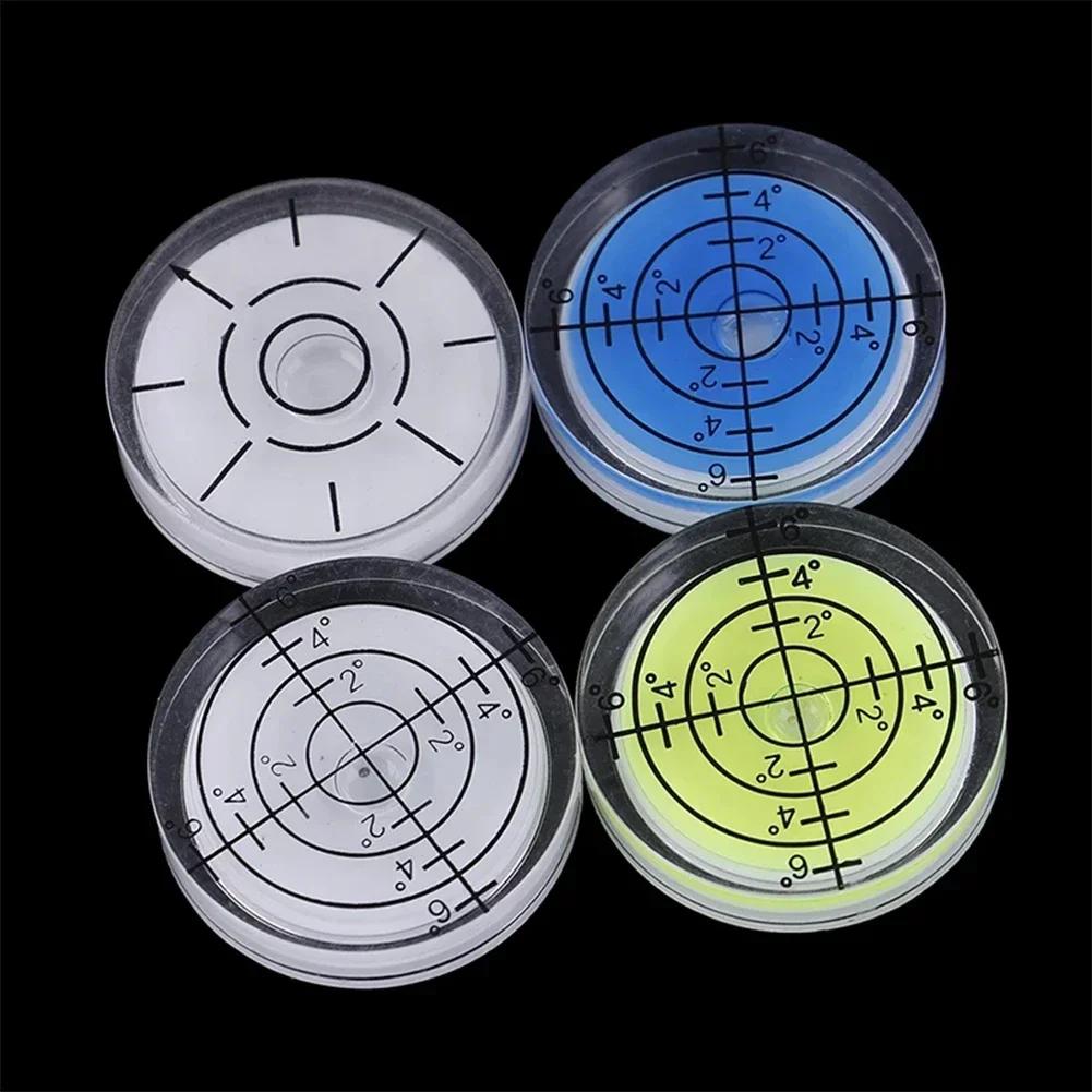 1Pc 32mm Spirit Level Precision Bubble Degree Mark Bullseye Level Round Circular Measuring Meter Horizontal Ruler