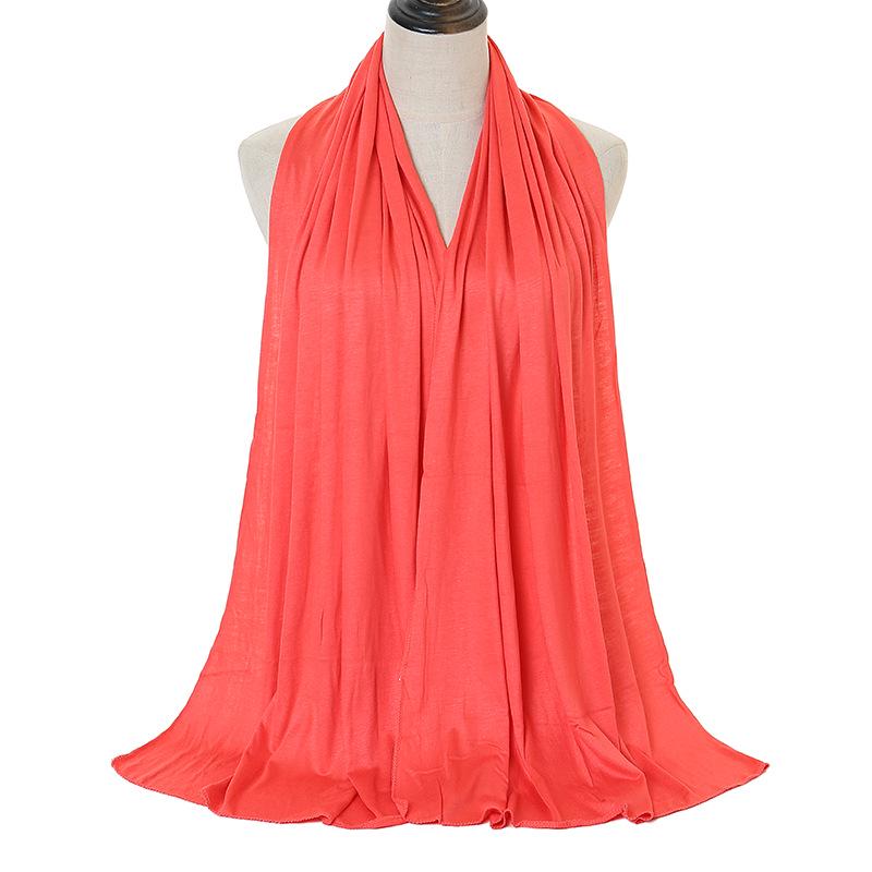 Modal Solid Color Long Scarf: High-Quality, Breathable, Soft Handfeel, Mercerized Cotton (YW125)