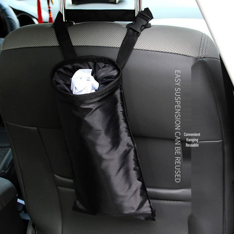 Hanging Car Trash Bag and Storage Organizer