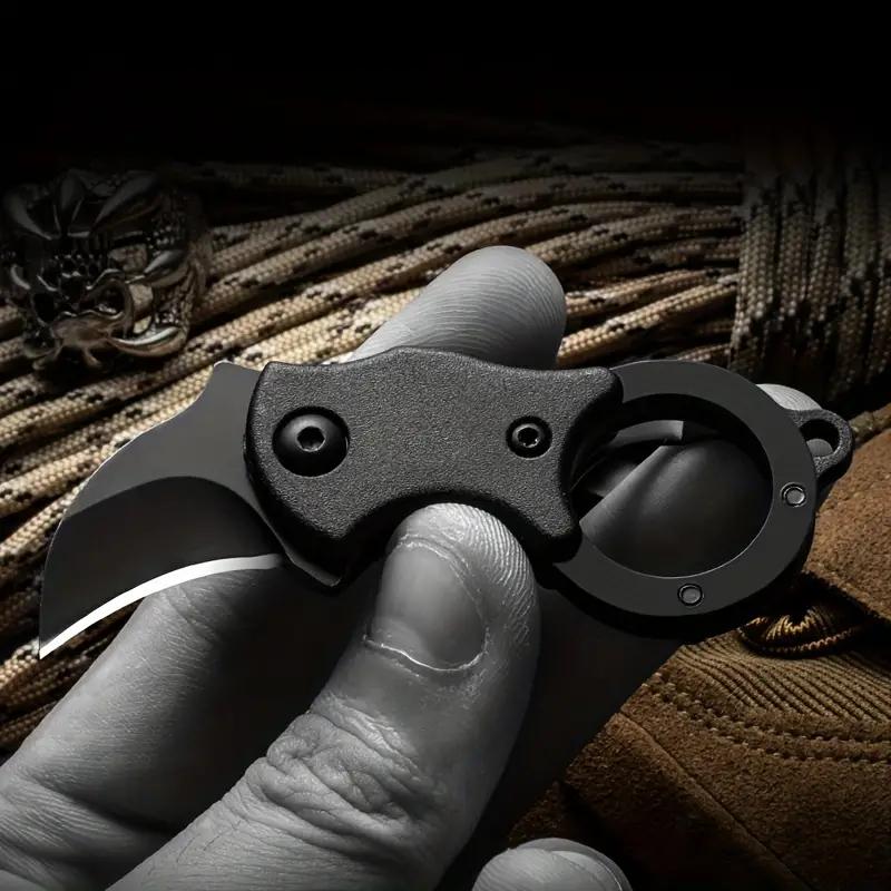 NEW Keychain Pocket Stainless Steel Camping Small Mini Portable Knife Peeler Fixed Blade Multi EDC Tool  with Chain