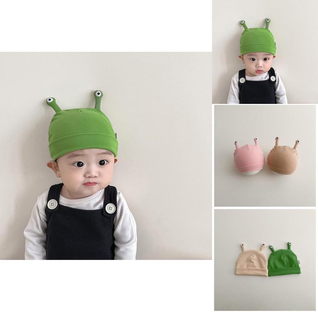 Мила бавовняна шапочка для новонародженого малюка Весняно-осіння тонка дитяча шапочка 0-3 місяці Унісекс