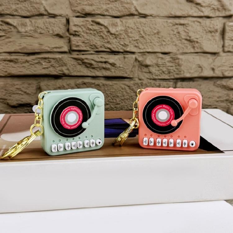 Stylish Retro Turntables Music Player Keychain Music Box Birthday Gift for Trendsetters and DJ Musics Enthusiasts