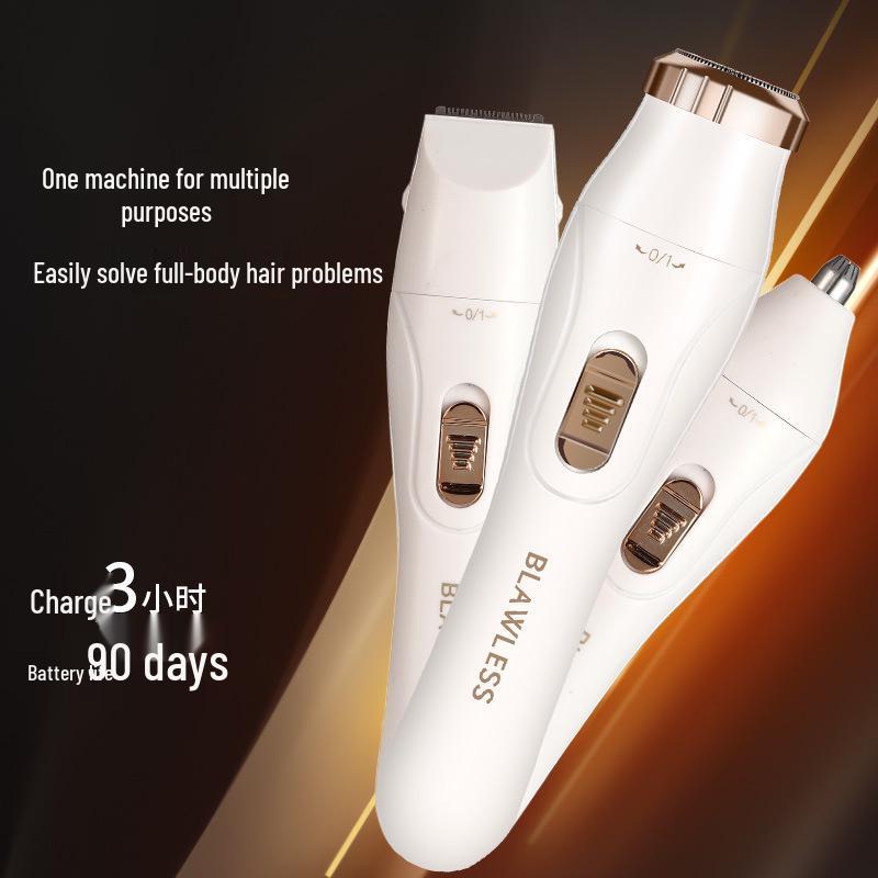 Multifunctional Electric Shaver: 3-in-1 Eyebrow Trimmer, Hair Clipper, Nose Trimmer, Rechargeable Razor