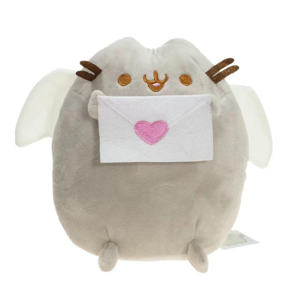 Cross-Border Gray Cat Plush Toy - Donut, Pizza, Hamburger, Sandwich, Cookie Claw Machine Doll