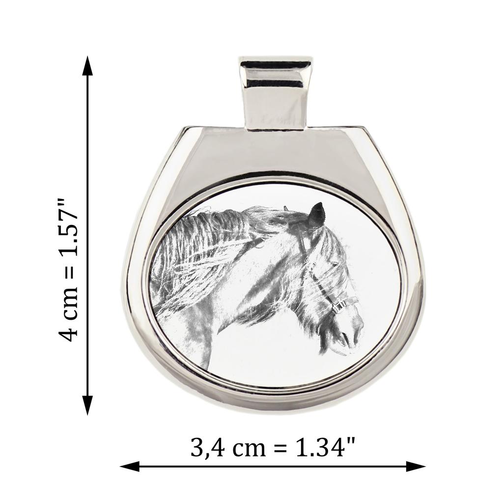 Shire – Horse necklace, personalized pendant with a photo | Art-Dog