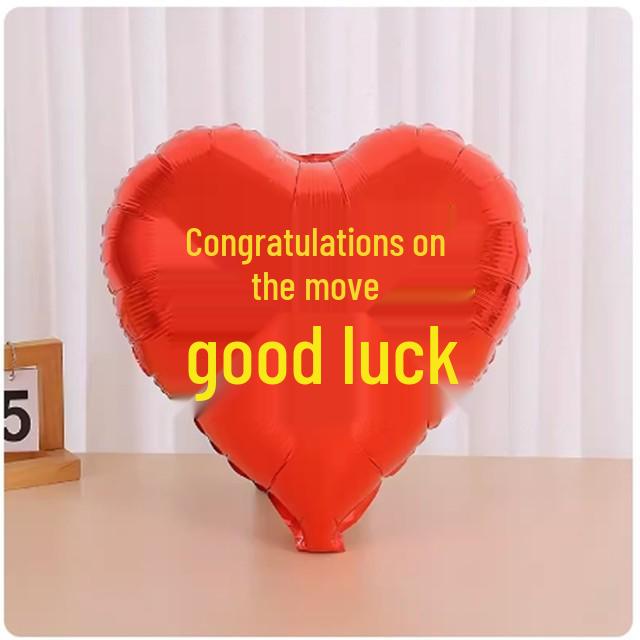 18" Heart-Shaped Foil Balloon for Weddings & Valentine's Day Celebrations