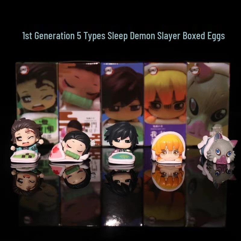 

Demon Slayer S1: Tanjiro, Zenitsu, Inosuke Sleeping Plushie Figurines Set