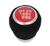 Shift Knob for Manual Transmission M12 X Faux Red Replacement Shift Interior 6-speed Vehicles, P1.25, Alcantara-style Leather, Stitching, Lever,