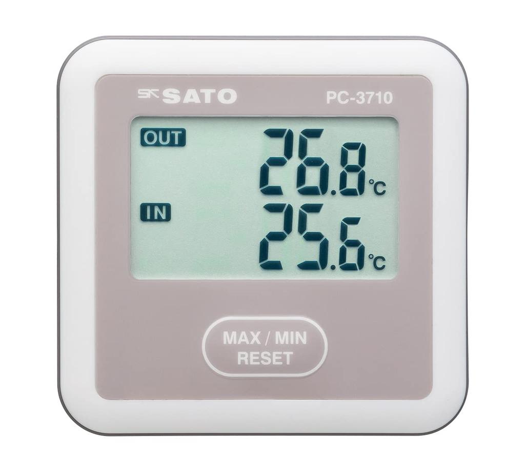 Sato Keiryoki Seisakujo 2ch Digital Maximum and Minimum Thermometer PC-3710