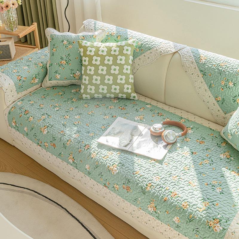 

Небольшой тканевый чехол для дивана в корейском стиле, Нескользящий диван, подушка для сиденья, угловые коврики для полотенец, чехлы для дивана в цветочную геометрическую полоску 70x70