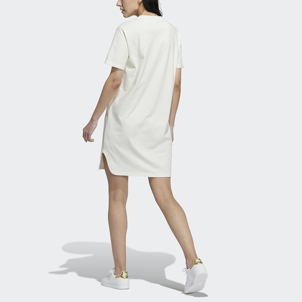 adidas Originals Short Sleeved Dress Women's White HF0114
