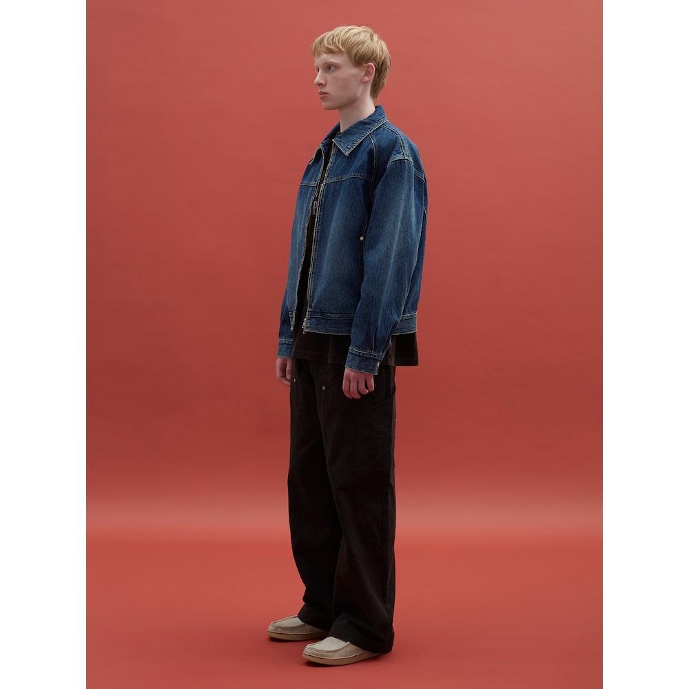 Saendeusaundeu Carpenter Wide Pants Black