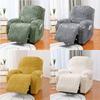 Elegant Sofa Protector Covers Set Recliner Cover In Geometric Pattern Plushie With Elastic Fit ( Single Seater)