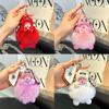 Cute Fluffy Plush Sleepy Doll Keychain For Women Bag Car Key Chain Kawaii Key Ring On Bag Car Trinket Pendant Gift