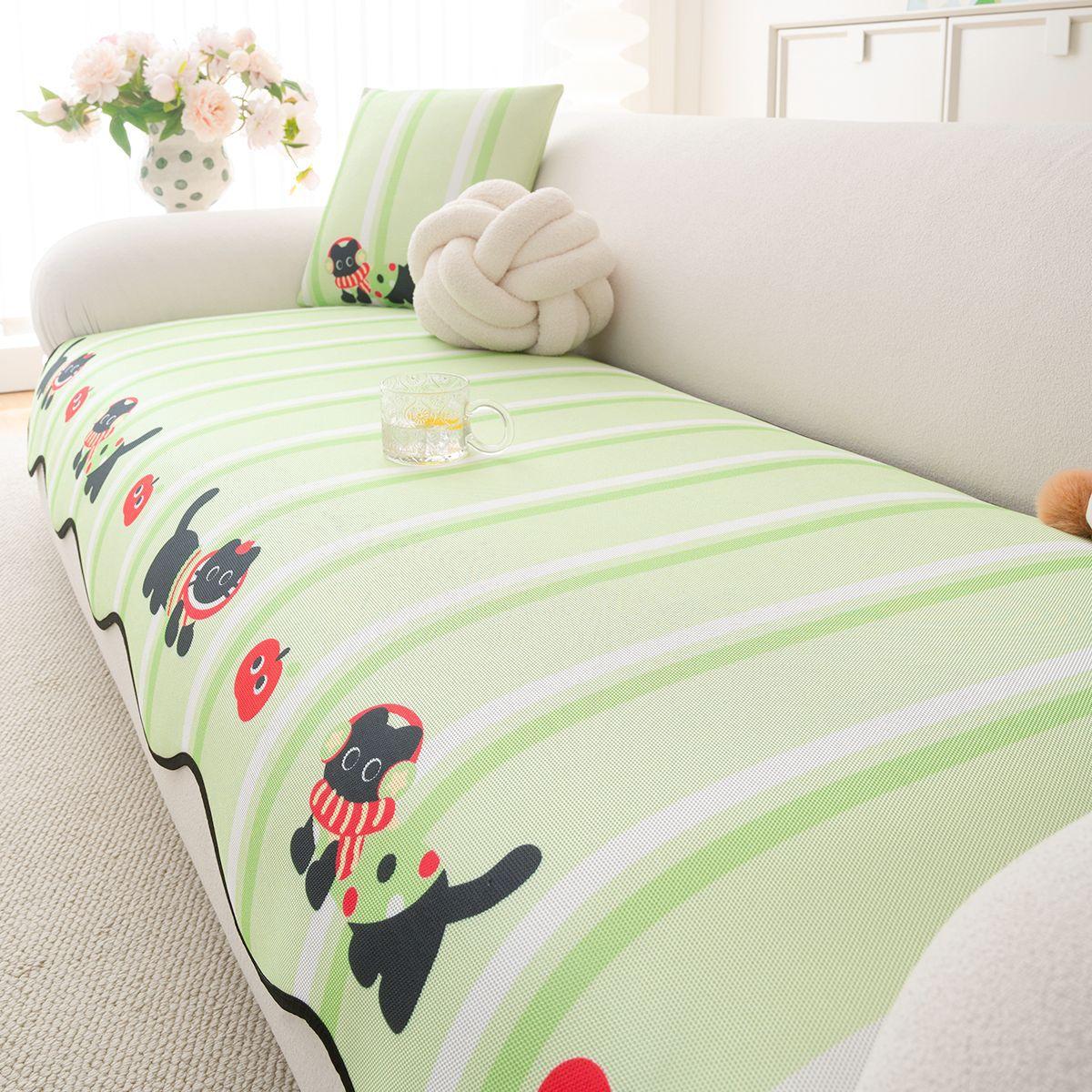 

Летняя Новинка Подушка на диван Необычной Формы Мультяшная Цветная Забавная, Холодная Шелковая Прохладная Нескользящая Подушка-Сиденье для Дивана в Гостиную, Подушка-Мат 90*70cm