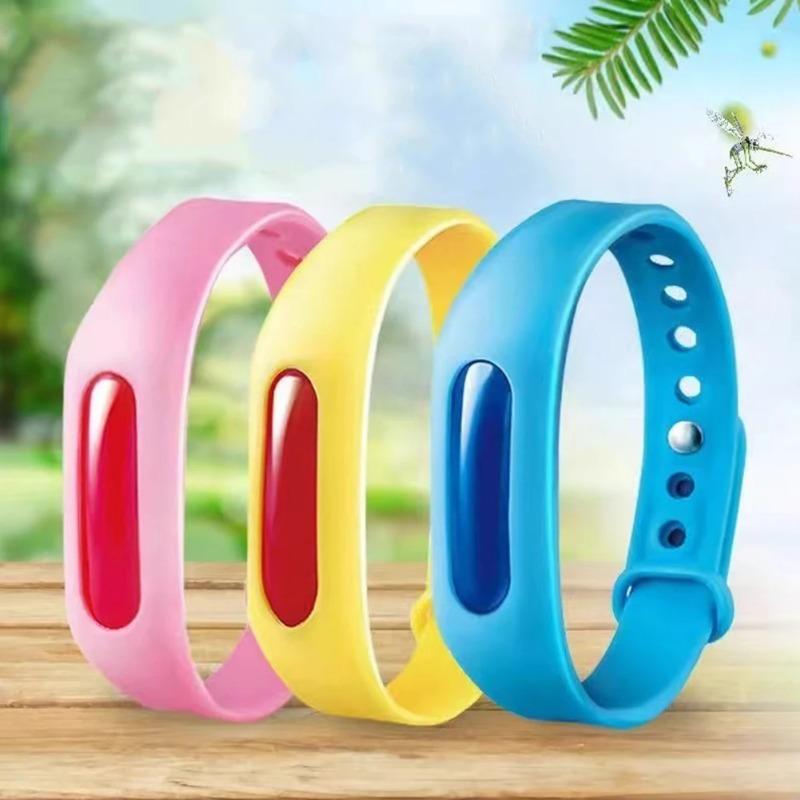 Mosquitoes Repeller Bracelet Silicone Essential Oil Mosquitoes Repeller Adjustable Fly Repeller Bracelet for Children Adults