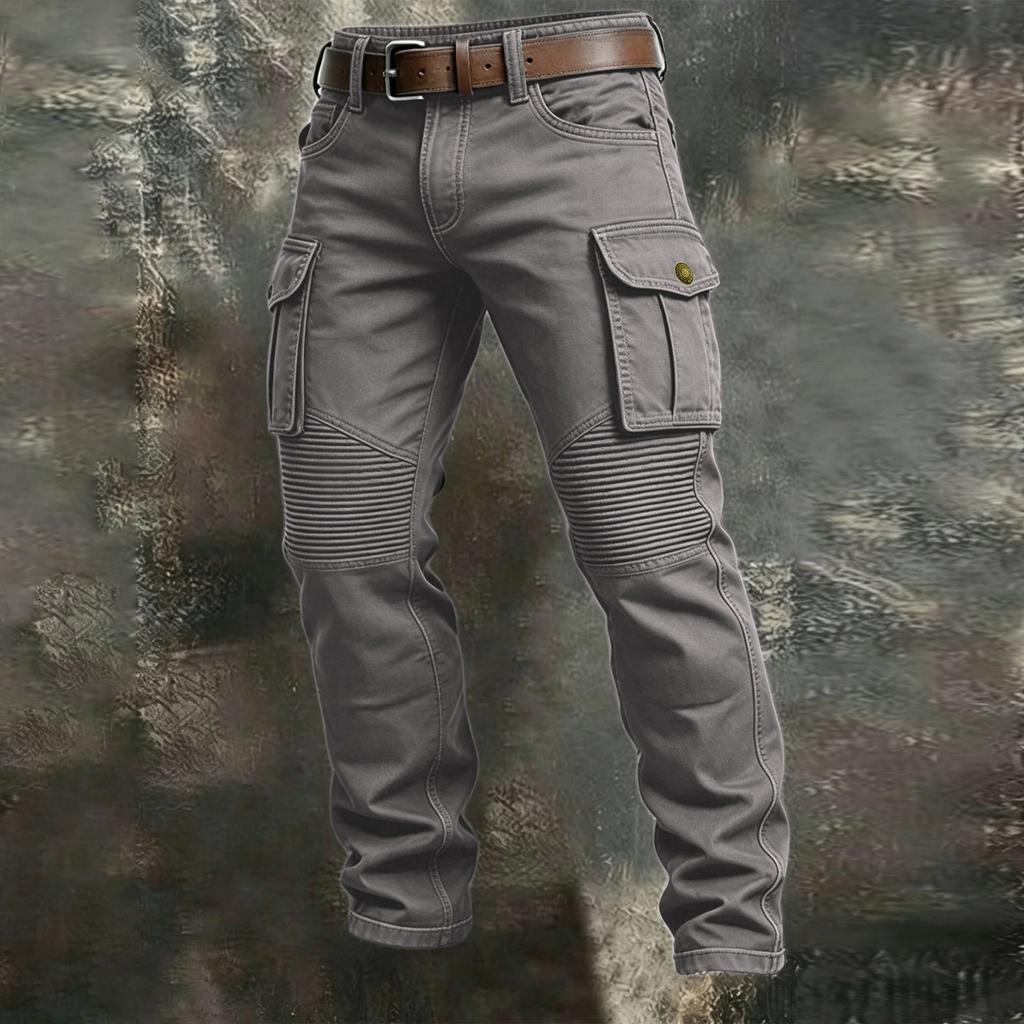 Pantaloni Cargo da Escursionismo da Uomo con Tasche Multiple, Patchwork per Sport all'Aperto