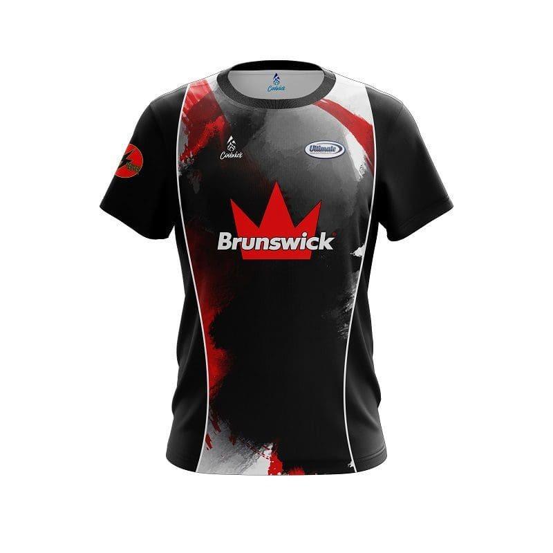 New Brunswick Cute Garden Gnome Floral Split Color Bowling Jersey Short Sleeve Performance Sports Tee Fan Casual Streetwear