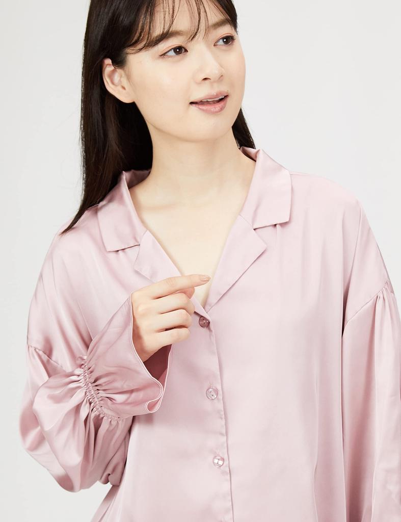 Gelato Pique Satin Shirt PWFT224213 Pink F Women's