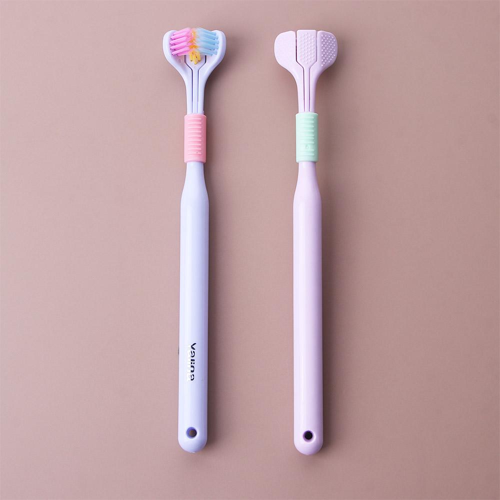 Cleaning Oral Health Cleaner Oral Hygiene Tool Three Sided Toothbrush Tooth Brush Oral Care Brush