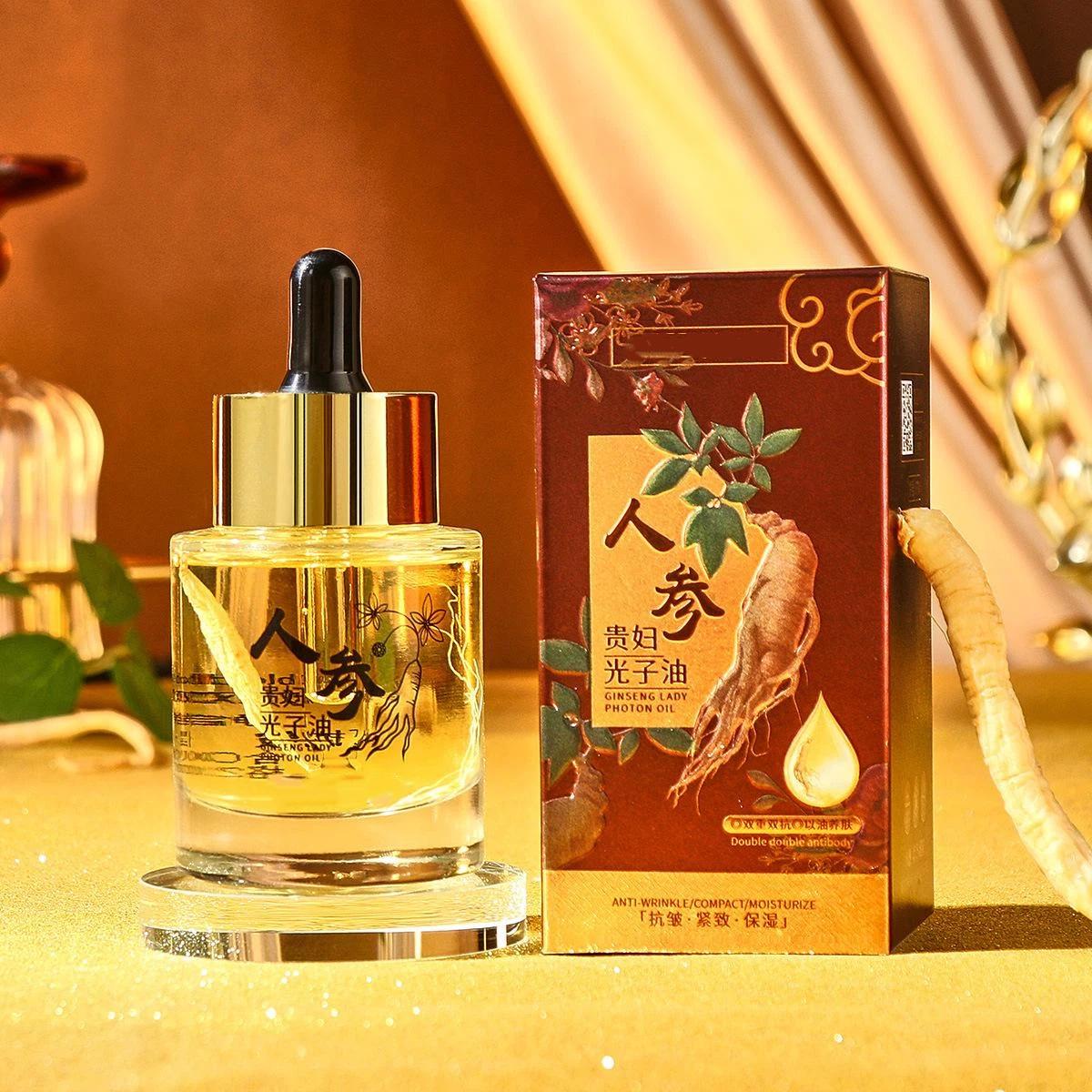 

Масло для лица с женьшенем, омолаживающее и подтягивающее - 40 мл Сыворотка для ухода за лицом для всех типов кожи 1PCS