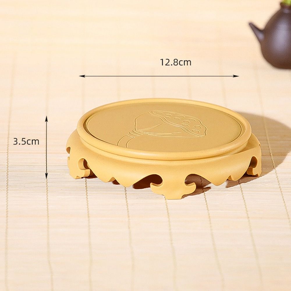 Circular Flower Pot Tray Solid Color Fish Bowl Decoration Stand New Flowerpot Base  Home