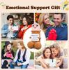 Emotional Support Plushies Positive Crochet Animal with Positive Messages,Fun Things Gag Weird Stuff Gifts for Boyfriends,Husband Adult(Brown Doll1pcs