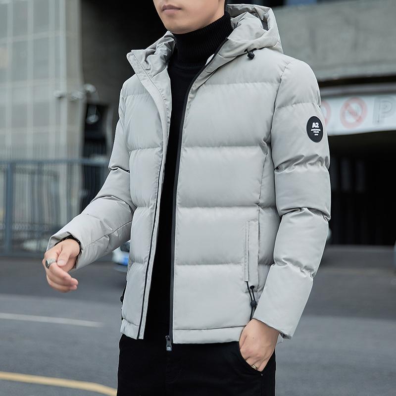 Men's coat autumn and winter new men's cotton-padded clothes flow short cotton-padded jacket thickened velvet cotton-padded clothes men's