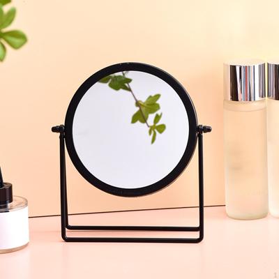 Desk 60° Rotation Mirror Single Sided Simple Round Decoration Modern Desktop Makeup for