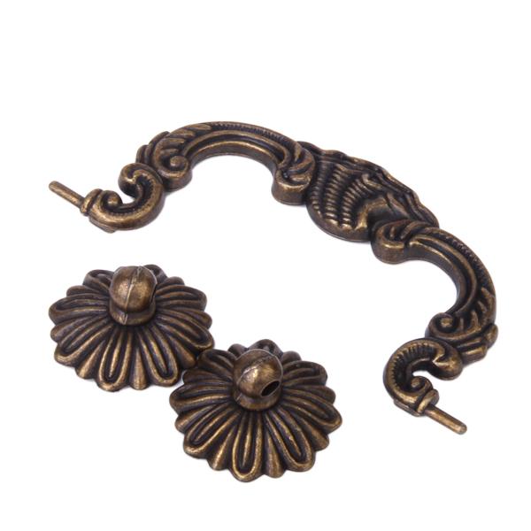 Brass Vintage Cupboard Cabinet Knob Kitchen Drawer Door Pull Handle Hardware