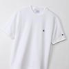 Champion Basic Short Sleeve Crew Neck Size with Fleece Lining and Logo Men's Sweatshirt, White, 2XL, C3-Z020, One-Point