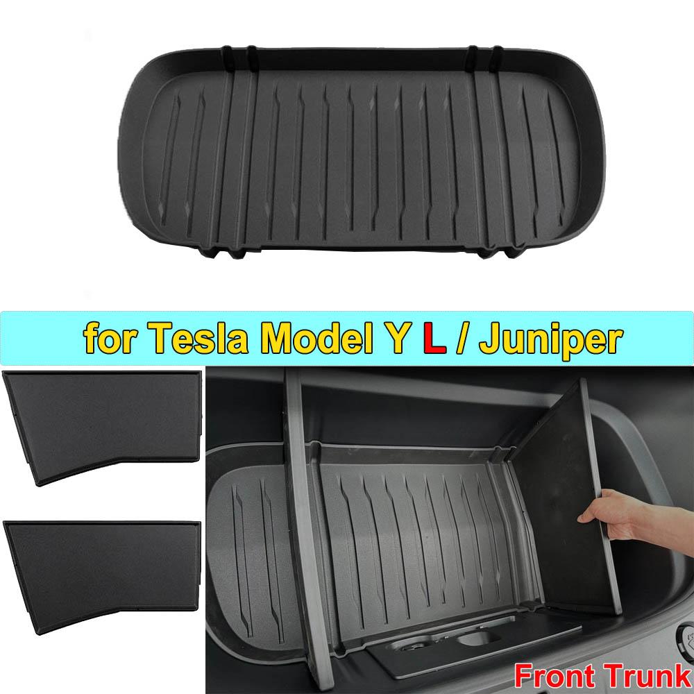 For Tesla Model Y L Juniper 2026 Front Trunk Mat Partition Board Frunk Waterproof Protect Mat TPE Model YL 2025 Accessories