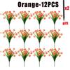 30cm Artificial Flower Daisy Anti-UV Non-fading Plastic Plant Home Decoration Window Outdoor Plastic Flower Wedding Decorations