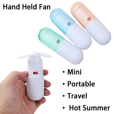 Mini ventilador portátil de plástico, ferramenta de resfriamento portátil, mini ventilador de mão, ventilador de bolso