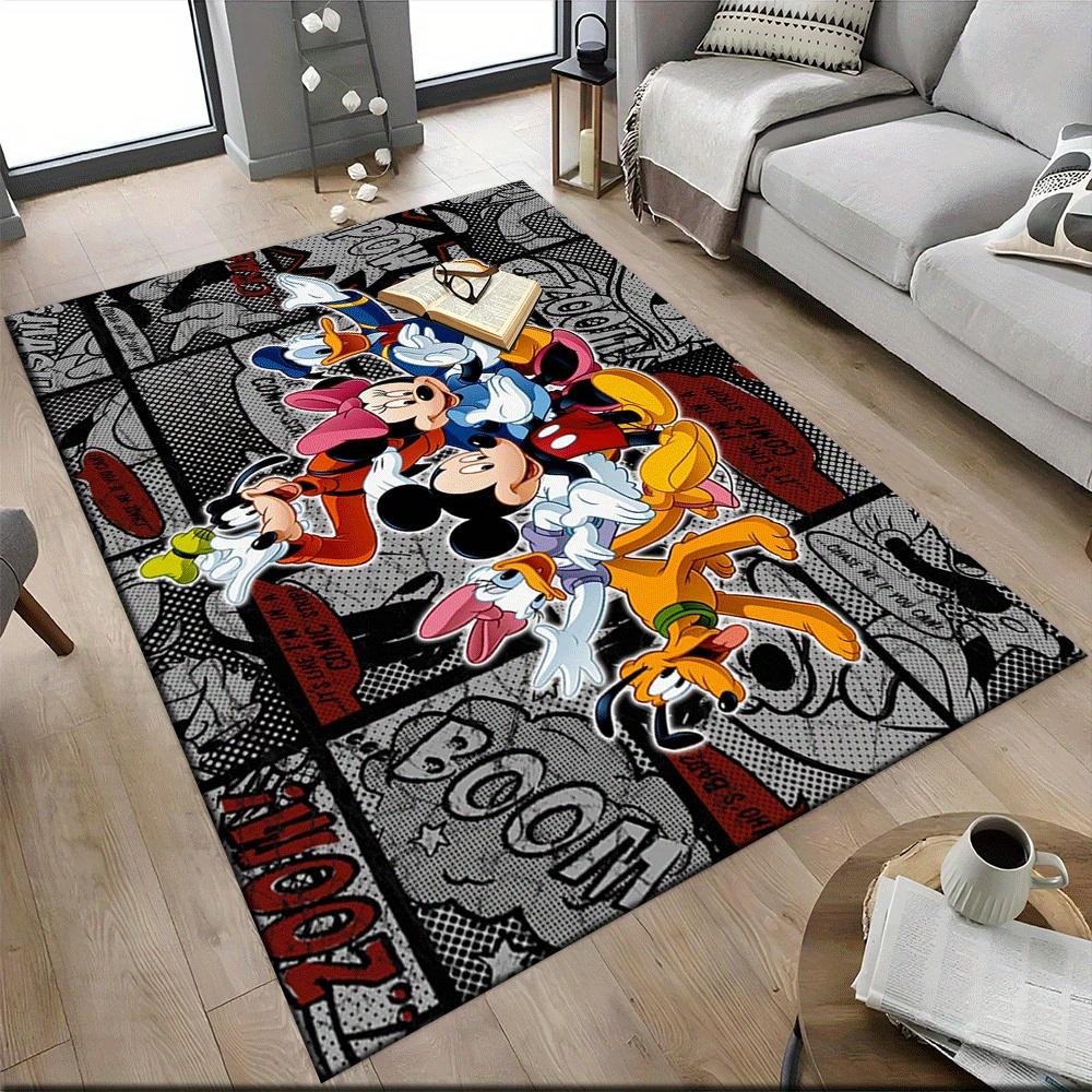 1pc Mickey-Mouse-and-Minnie-(20)_01 Carpet Area Rug, Bedroom, and Playroom Durable, Stain-Resistant, and Easy To Clean, Living Room