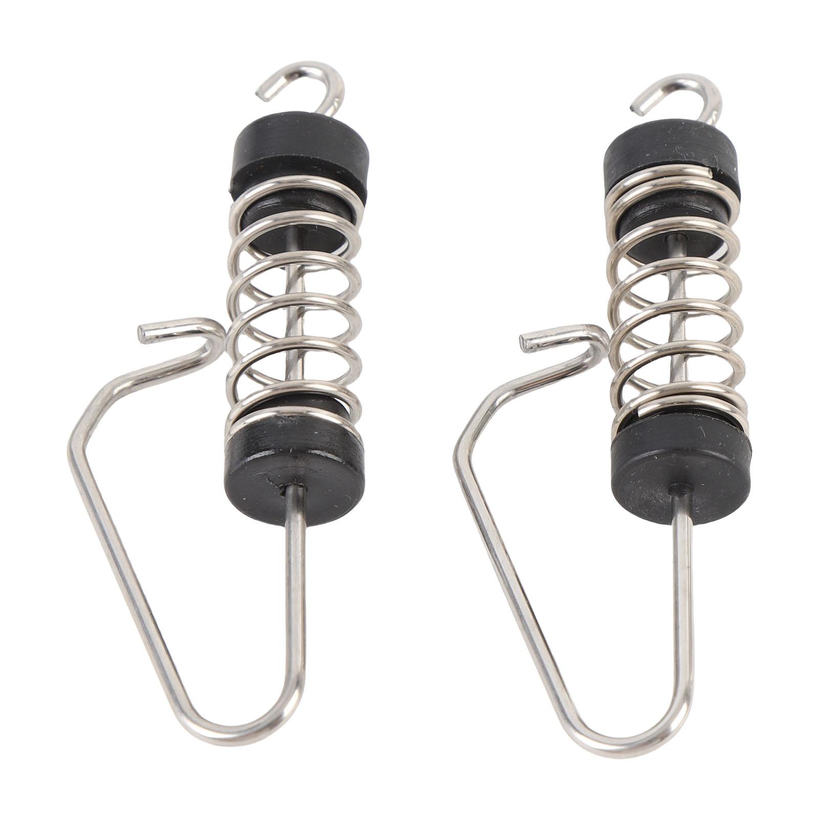 

10PCS Boat Flag Clips Stainless Steel for Halyards Outrigger Lines Antennas Stern Lights Flagpole