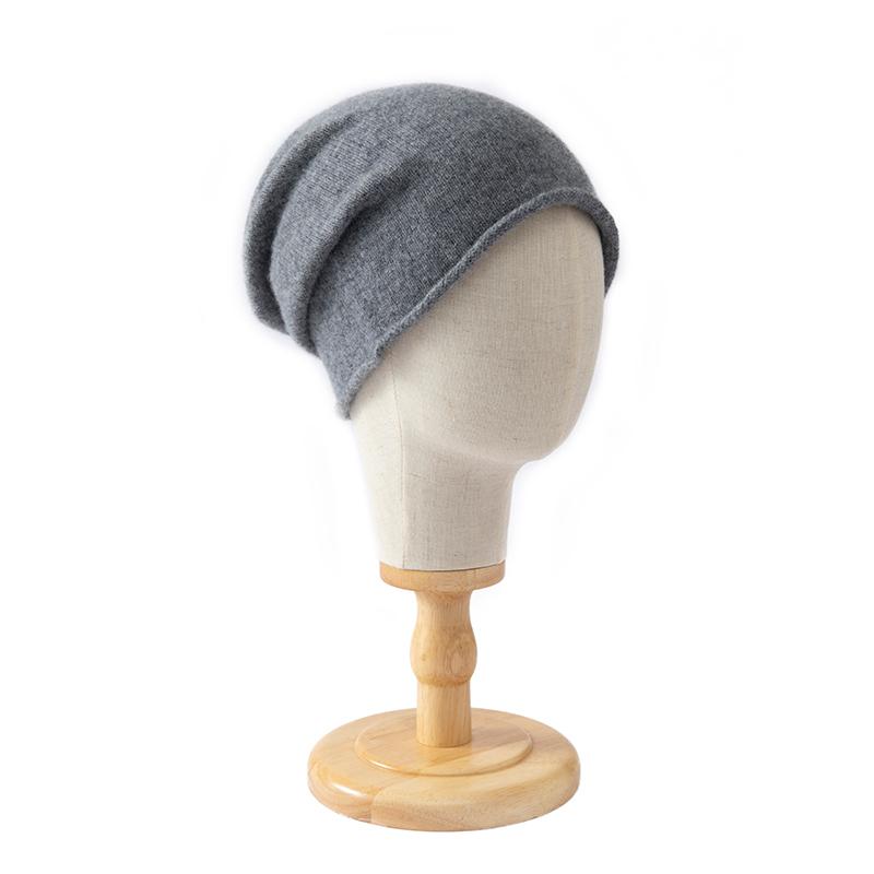 100% High Quality Wool Warm Plush Unisex Knitted Hat with Customizable Embroidery Logo for Autumn and Winter Travel