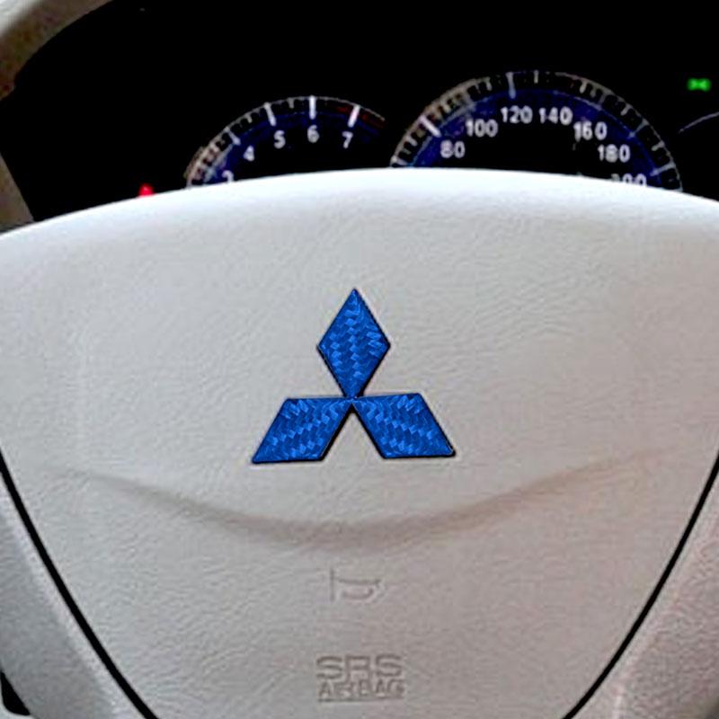 1ks Carbon Fiber Carbon Fiber Carbon Center Emblém Nálepka pro Outlander RalliArt ASX Pajero Lancer interiérový dekor
