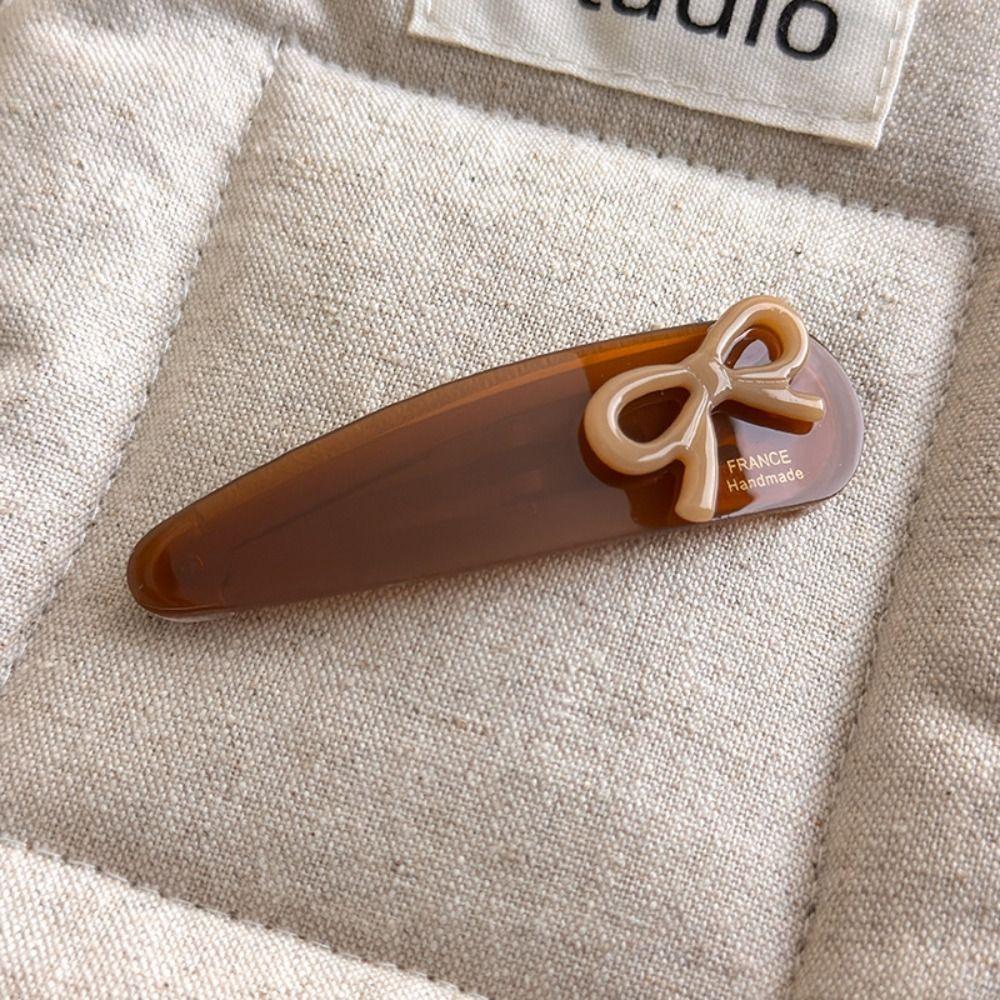 Bowknot Acetate Hairpin Acetic Acid Bangs Clips Personalized Bow Hair Clip Headwear