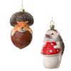 Animal Christmas Ornament Hanging Decoration Artwork Crafts Gift Cute Pendant for Bedroom Indoor Holiday Xmas Tree Home Decor