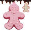1pc Silicone Gingerbread Man Baking Tray 3D Silicone Christmas Gingerbread Man Baking Molds Non Stick Pie Mould Bakeware Tray