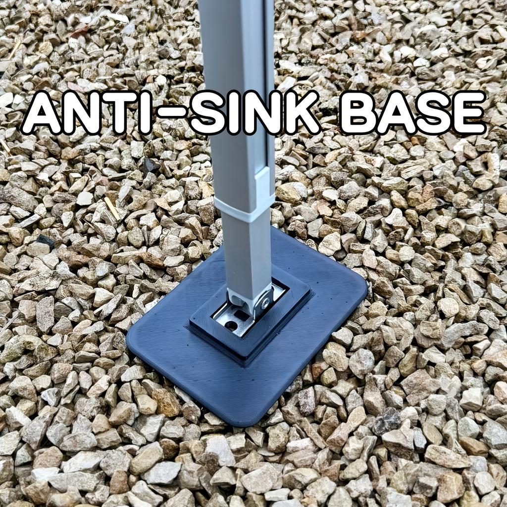 2 Pezzi Piastre di Supporto per Tenda da Camper, Adatte per Omnistor, Base Stabilizzatrice Pesante, Adatte per Terreno Morbido, Accessori per Camper da Campeggio