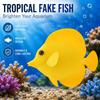Golden Tang Fish Fish Tank Ornament Silicone Fish Ornament  Underwater Decoration