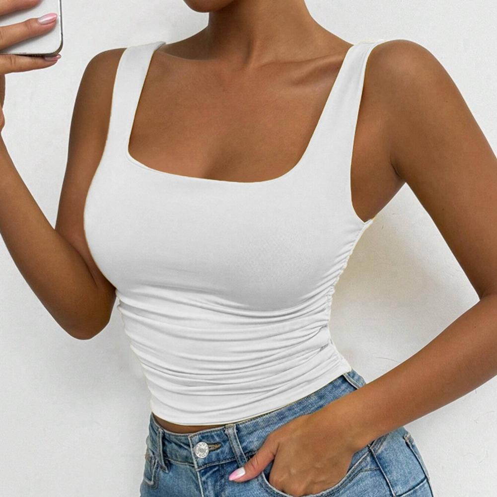 Women's Sleeveless Square Neck Vest Camisole Top