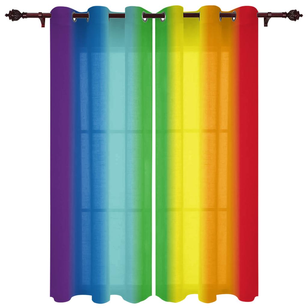 Moderní okenní závěsy Gradient Stripe pro obývací pokoj Ložnice Závěsy Kuchyňské Závěsy Závěsy