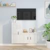 VidaXL TV Furniture Set 2 Pcs High Gloss White Engineered Wood 3188456